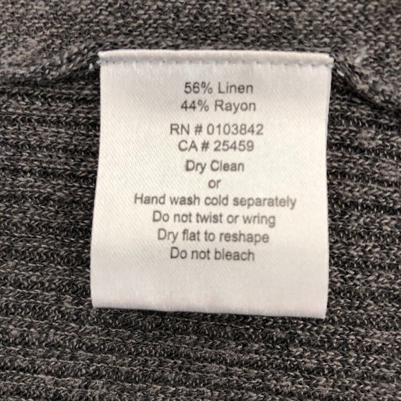 Cropped Linen Blend Waterfall Vest - Picture 7 of 7